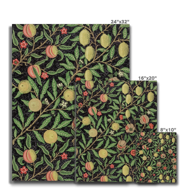 'Fruit' by William Morris Canvas