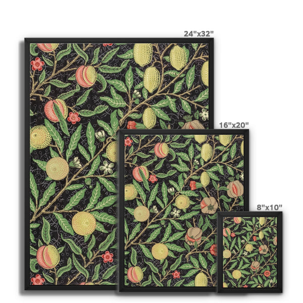 'Fruit' by William Morris Framed Canvas