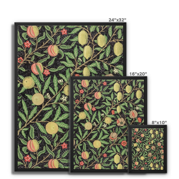 'Fruit' by William Morris Framed Canvas