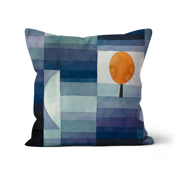 The Harbinger of Autumn by Paul Klee Cushion