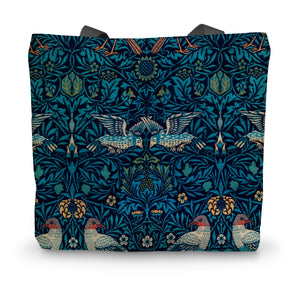 'Birds' by William Morris Canvas Tote Bag