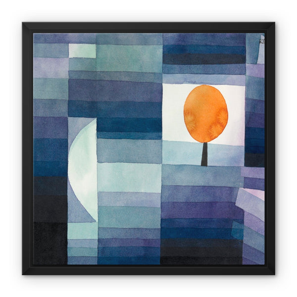 The Harbinger of Autumn by Paul Klee Framed Canvas