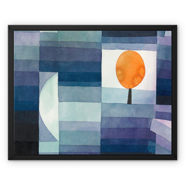 The Harbinger of Autumn by Paul Klee Framed Canvas