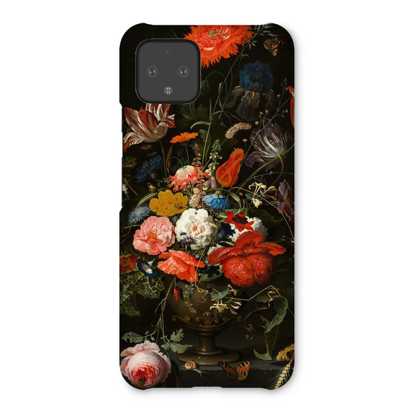 Vintage Metal Vase Flowers Snap Phone Case