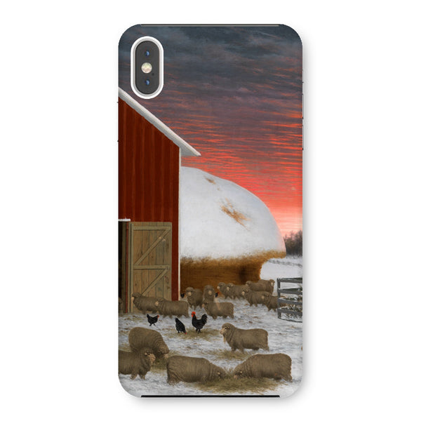 Barnyard in Winter Snap Phone Case