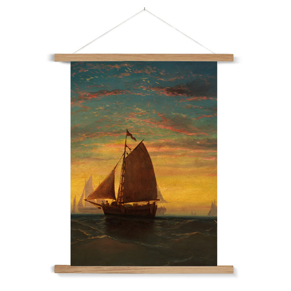 Boston Harbour Fine Art Print with Hanger