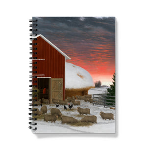 Barnyard in Winter Notebook