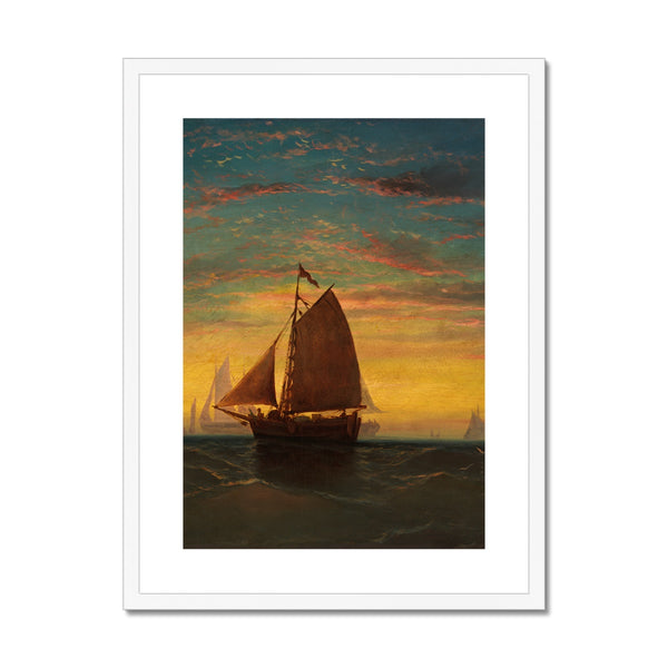 Boston Harbour Framed & Mounted Print