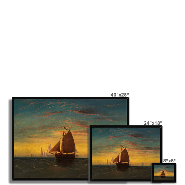 Boston Harbour Framed Print