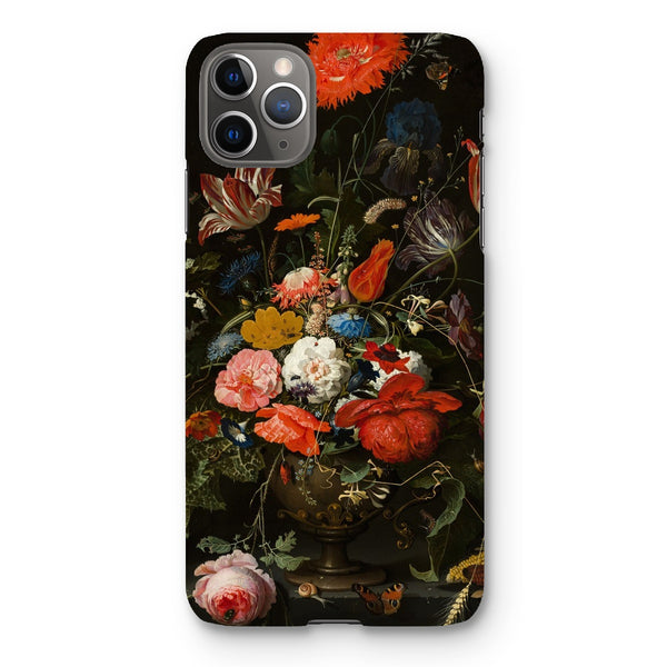 Vintage Metal Vase Flowers Snap Phone Case