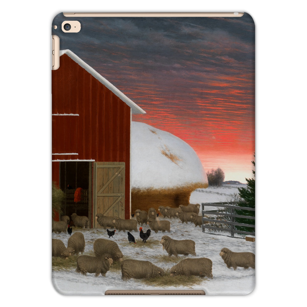 Barnyard in Winter Tablet Cases