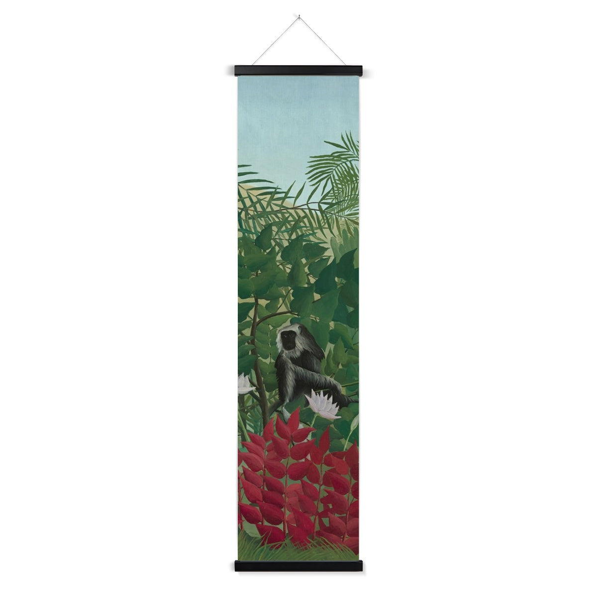 Tropical Forest & Monkeys Wall Height Chart