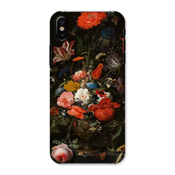 Vintage Metal Vase Flowers Snap Phone Case