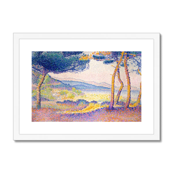 Pines Along the Shore Framed & Mounted Print