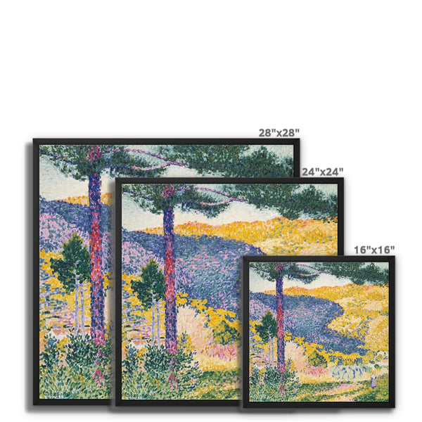 Shade on the Mountain Framed Canvas