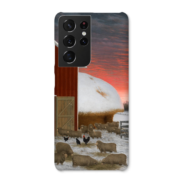 Barnyard in Winter Snap Phone Case