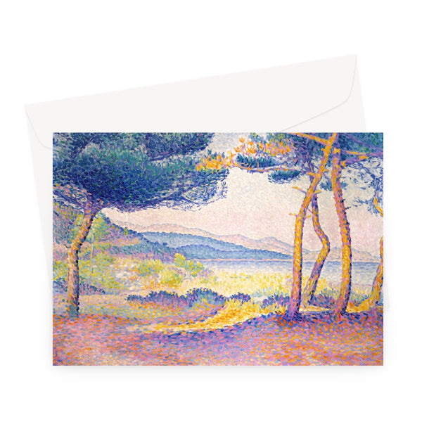 Pines Along the Shore Greeting Card