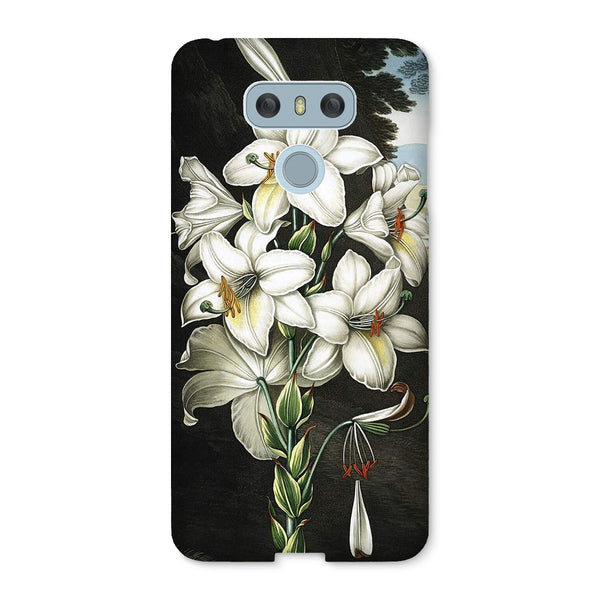 White Lilies Snap Phone Case