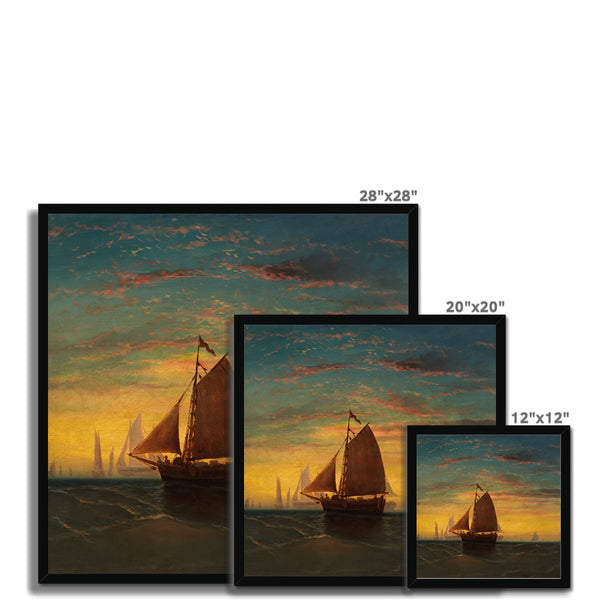 Boston Harbour Framed Print