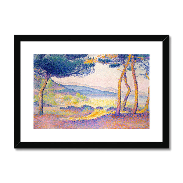 Pines Along the Shore Framed & Mounted Print