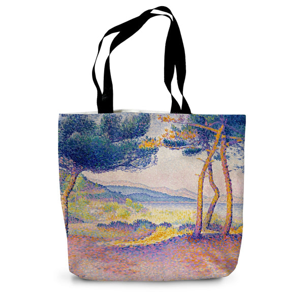 Pines Along the Shore Canvas Tote Bag