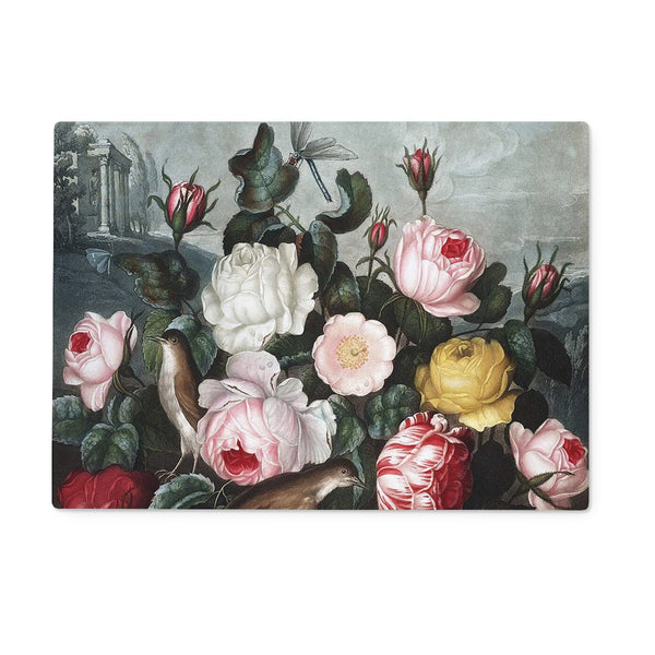 Roses Glass Chopping Board