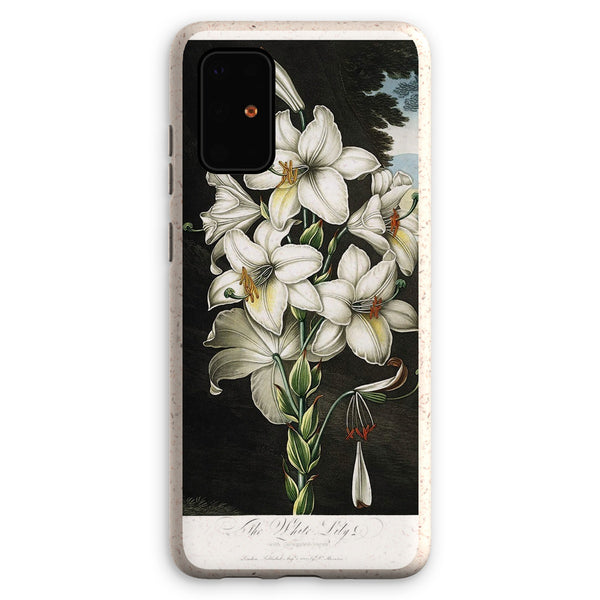 White Lilies Eco Phone Case