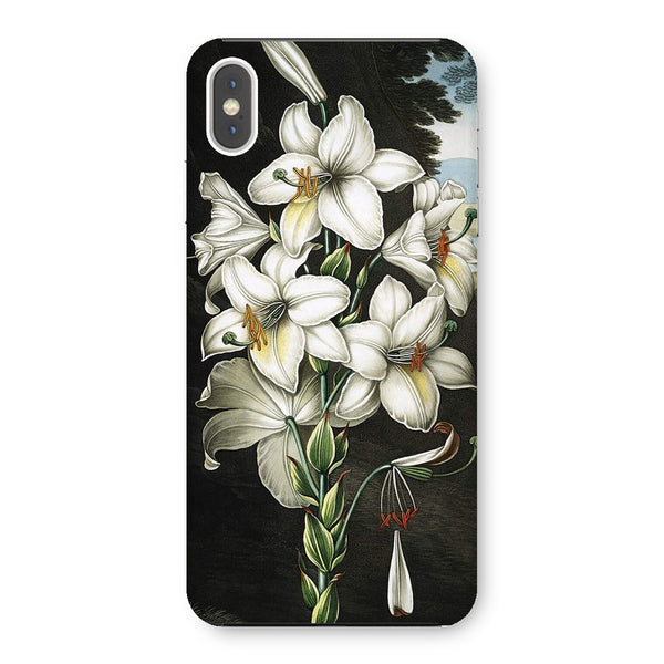 White Lilies Snap Phone Case