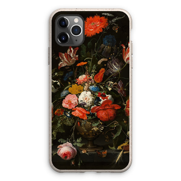 Vintage Metal Vase Flowers Eco Phone Case