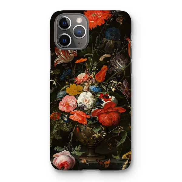 Vintage Metal Vase Flowers Snap Phone Case