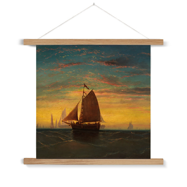 Boston Harbour Fine Art Print with Hanger