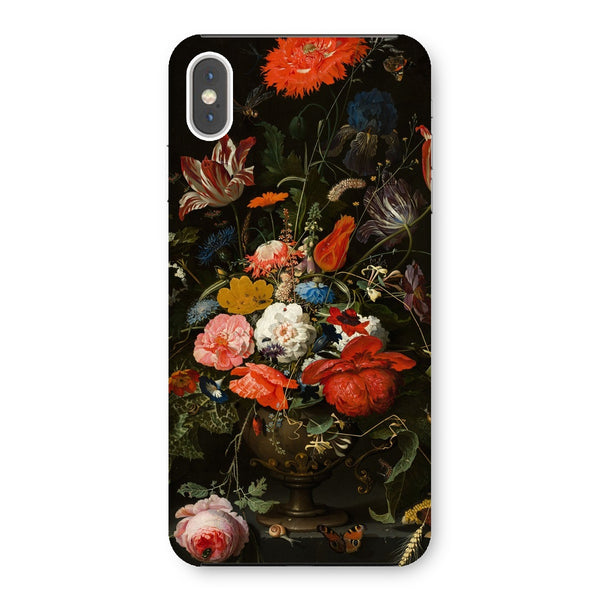 Vintage Metal Vase Flowers Snap Phone Case