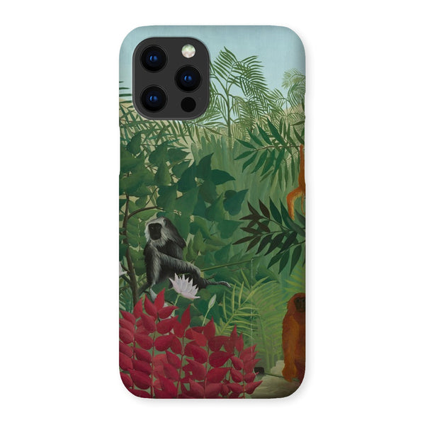 Tropical Forest & Monkeys Snap Phone Case