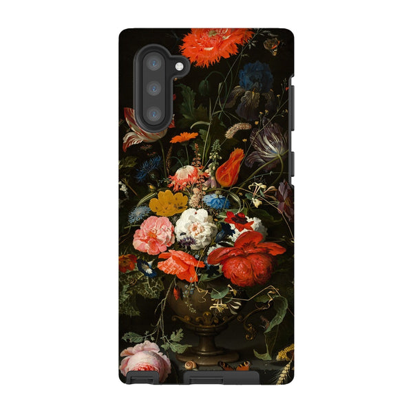 Vintage Metal Vase Flowers Tough Phone Case