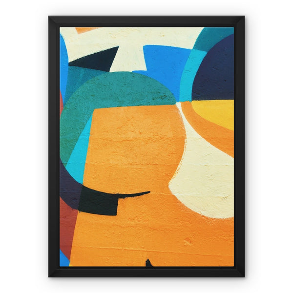 Abstract Vibe Framed Canvas