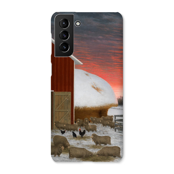 Barnyard in Winter Snap Phone Case