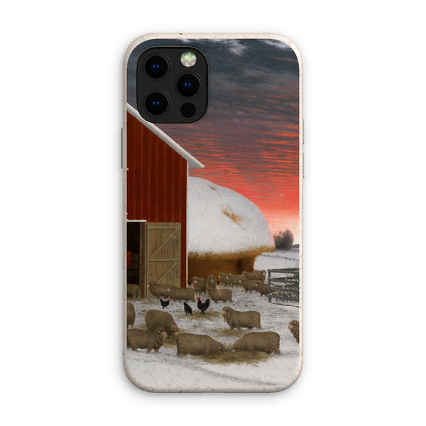 Barnyard in Winter Eco Phone Case