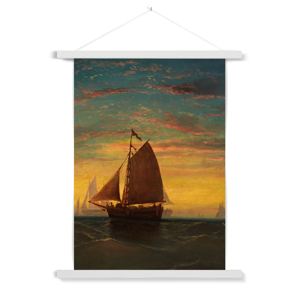 Boston Harbour Fine Art Print with Hanger