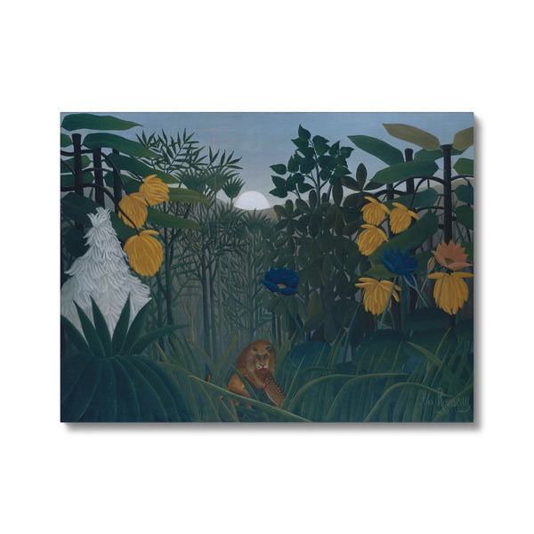 Tropical Forest & The Lion Canvas