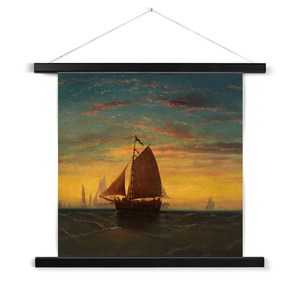 Boston Harbour Fine Art Print with Hanger