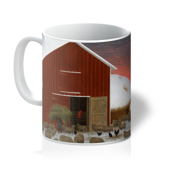 Barnyard in Winter Mug