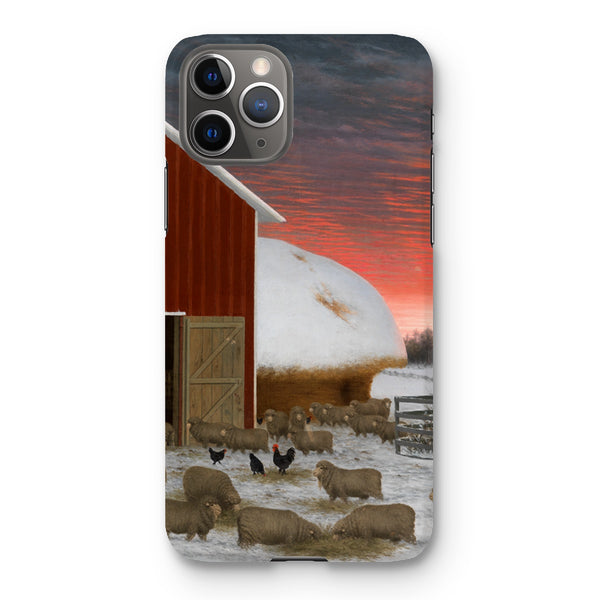 Barnyard in Winter Snap Phone Case