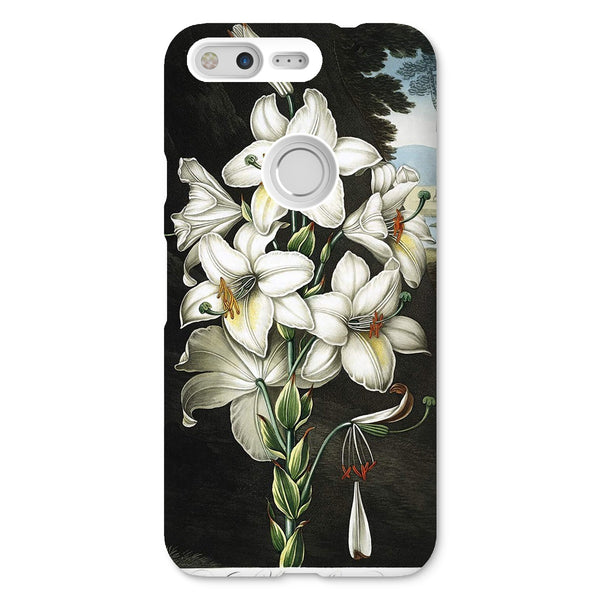 White Lilies Snap Phone Case