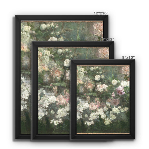 Garden in May Framed Canvas