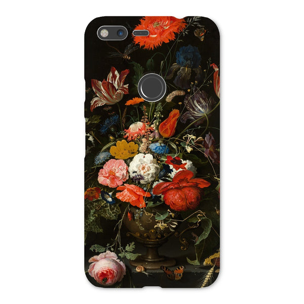 Vintage Metal Vase Flowers Snap Phone Case