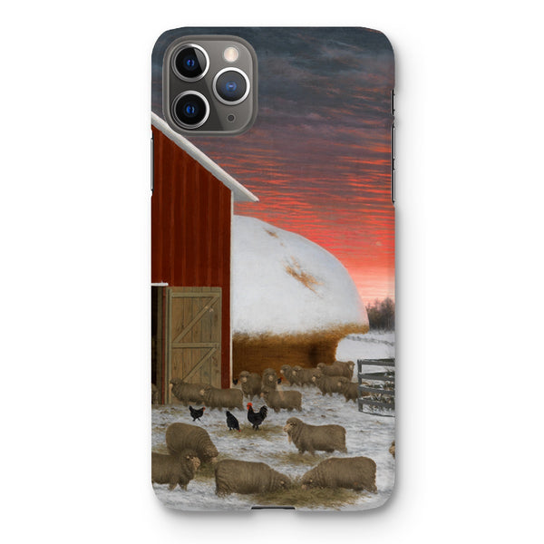 Barnyard in Winter Snap Phone Case