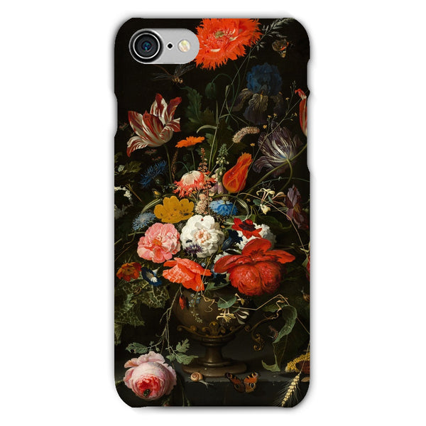 Vintage Metal Vase Flowers Snap Phone Case