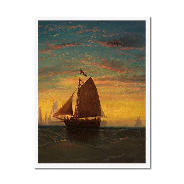 Boston Harbour Framed Print