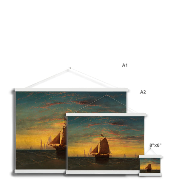 Boston Harbour Fine Art Print with Hanger