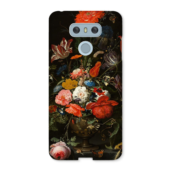 Vintage Metal Vase Flowers Snap Phone Case